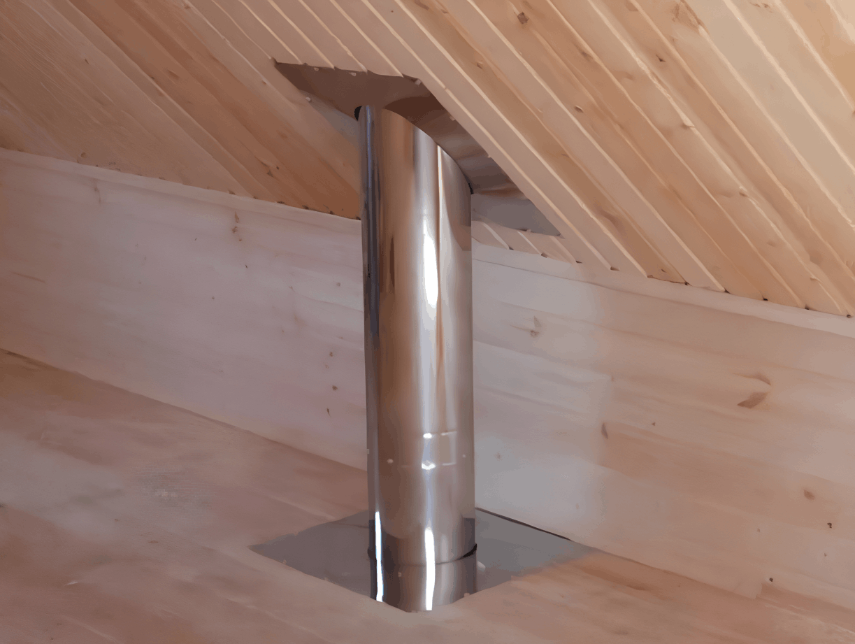 правильная установка дымохода