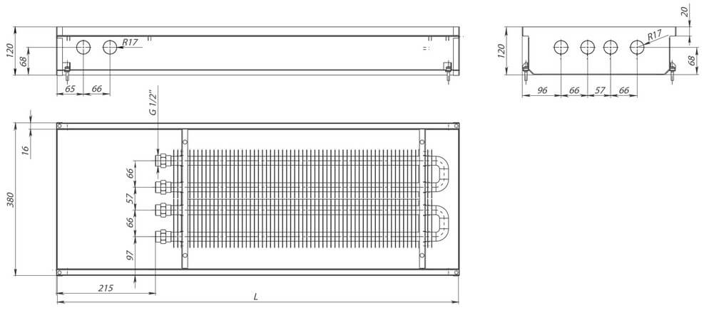 konvektory carrera c2 inox 120 estestvenna konvektsiya два teploobmennika 380x120mmrazmery