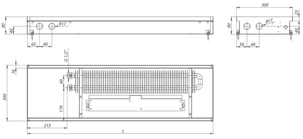 konvektory curse sv inox 90 принудительна konvekciya odin teploobmennik 300x90mmrazmery