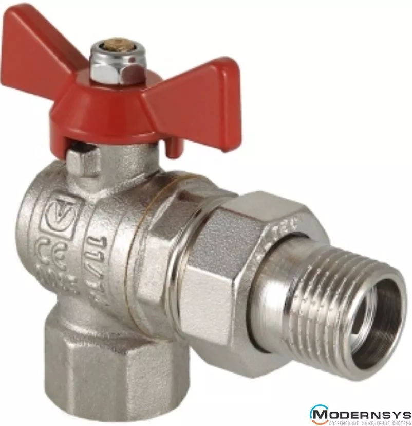 Кран шаровый угловой Valtec американка вн.-нар. 3/4" (VT.228.N.05) ⭐ ...