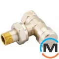 Клапан радіаторний Danfoss RLV-20 кутовий, Діаметр різьблення: 3/4", Виконання: Кутовий, Колір: Нікельований, фото 