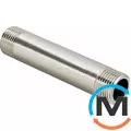 Боченок Valtec 1/2"х80 Никель, Вариант: 1/2"х80, Тип резьбы: Наружная, Диаметр резьбы: 1/2", Материал: Латунь никелированная, фото 