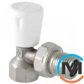 Клапан радиаторный Valtec ручной угловой 1/2", Диаметр резьбы: 1/2", Исполнение: Угловой, Цвет: Никелированный, фото 