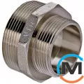 Ніпель-перехідник Valtec 1 1/4"х1/2" Нікель, Тип різьблення: Зовнішня, Діаметр різьблення: 11/4", Модифікація: 1 1/4"х1/2", Виконання: Редукційний, Матеріал: Латунь нікельована, фото 