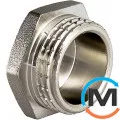 Пробка Valtec 1 1/2" Нікель, Тип різьблення: Зовнішня, Діаметр різьблення: 1 1/2", Виконання: Звичайна, Матеріал: Латунь нікельована, фото 