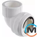 Полипропиленовый угольник Valtec PPR с переходом на вн. р. 20х3/4", Тип резьбы: Внутренняя, Диаметр резьбы: 3/4", Диаметр (мм): 20, фото 
