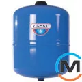Розширювальний бак Zilmet HYDRO-PLUS E/EASY-PRO 24 л 1”G нерж.(внутр. захисне покриття), Діаметр різьблення: 1", Об'єм (л): 24, Виконання: Вертикальний, Колір: Синій, фото 