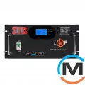 Аккумулятор LogicPower LP LiFePO4 51,2V - 120 Ah 6000Wh (Smart BMS 100A) с LCD RM AB RS485/CAN, фото 