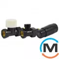 Комплект термостатический Schlosser GZ1/2 x GW1/2 прямой с головкой Mini M30x1,5 RAL9005 черный мат, фото 