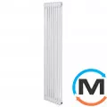 Вертикальний радіатор опалення ARTTIDESIGN Bari II 8/1800/380/50 білий матовий, Підключення радіатора: Нижнє, Виконання: Вертикальний, Колір: Білий, Висота (мм): 1800, Ширина (мм): 380, Кількість рядів: 2, фото 