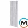 Вертикальный дизайнерский радиатор отопления ARTTIDESIGN Livorno II 7/1400/476/50 белый матовый, фото 