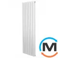 Вертикальний радіатор опалення ARTTIDESIGN Livorno II 7/1800/476/50 білий матовий, фото 