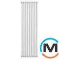Вертикальный радиатор отопления ARTTIDESIGN Matera 9/1800/531/50 белый матовый, Подключение радиатора: Нижнее, Цвет: Белый, Кол-во секций: 9, фото 