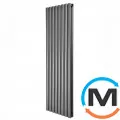 Вертикальный дизайнерский радиатор отопления ARTTIDESIGN Rimini II 8/1800/472/50 серый матовый, Цвет: Серый, Высота (мм): 1800, Количество рядов: 2, Длина (мм): 472, фото 
