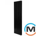 Радиатор ARTTIDESIGN Livorno II 7/1800/476 черный матовый вертикальный дизайнерский, фото 