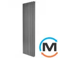 Радиатор ARTTIDESIGN Livorno II 7/1800/476/50 серый матовый вертикальный дизайнерский, фото 
