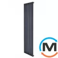 Радіатор ARTTIDESIGN Lucca 10/1800/456/50 сірий матовий дизайнерський вертикальний, Колір: Сірий, Ширина (мм): 456, Кількість секцій: 10, фото 