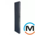 Радиатор ARTTIDESIGN Pesaro II10/1800/360/50 серый матовый вертикальный дизайнерский, Цвет: Серый, Глубина (мм): 200, Ширина (мм): 360, фото 