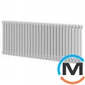 Трубчастий радіатор DeLonghi Multicolumn H=570 3-28 (секцій) конфігурація 0 (бічне 1/2") RAL9016, Підключення радіатора: Бокове, Виконання: Горизонтальний, Колір: Білий, Діаметр вхід/вихід: 1/2", Висота (мм): 570, Ширина (мм): 1288, Глибина (мм): 107, фото 