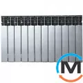 Биметаллический радиатор Mirado 96/500 (12 секций) СЕРЫЙ (silver), Цвет: Серый, Кол-во секций: 12, фото 