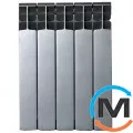 Биметаллический радиатор Mirado 96/500 (5 секций) СЕРЫЙ (silver), Цвет: Серый, Кол-во секций: 5, фото 