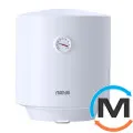 Бойлер RENS круглый 50л 2000Вт мокрый тен белая панель RE50-20W, Вариант: Белая панель, Кол-во/мощность ТЭНов: 1x2 кВт, Объем (л): 50, фото 