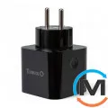 Розумна розетка Tervix Pro Line WiFi Socket Black, Колір: Чорний, Керуючий сигнал: WiFi (2.4 ГГц), фото 