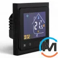 Термостат з керуванням ZigBee Tervix Pro Line для водяної/електричної теплої підлоги, чорний, фото 