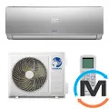 Кондиционер Nordis Sirius Silver Inverter Wi-Fi NDI-S09TC1(S) — 25 м² обогрев до -20°C, Цвет: Серебристый, Площадь помещения (кв.м): 25, фото 