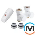 Комплект Schlosser эксклюзивный узел прямой 3/4 x M 22х1,5 головка MINI SH 2 шт. Ниппеля Белый шт, фото 