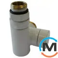 Клапан обратного потока Schlosser Combi Plus осевой левый GZ 1/2 x 15 mm Cu белый, фото 