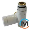 Клапан с ручной регулировкой Schlosser Combi Plus осевой правый GZ 1/2 x 15 mm Cu белый, фото 