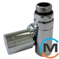 Клапан с ручной регулировкой Schlosser Combi Plus осевой правый GZ 1/2 x 15 mm Cu хром, фото 