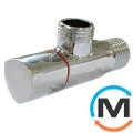 Кран санитарный Schlosser угловой DN15 GZ 1/2" x 3/8" хром, фото 