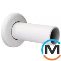 Маскировочная трубка Schlosser с розеткой d трубки =22mm d розетки=45mm l=80mm белая, фото 