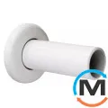 Маскирующая трубка Schlosser с розеткой d трубки =22mm d розетки=45mm l=80mm RAL9005 черный мат, фото 