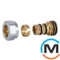 Резьбовое соединение Schlosser для пластиковых труб GW M 22x1,5 x 16x2 mm PEX белый, фото 