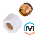 Резьбовое соединение Schlosser GW 3/4 x 15 mm Cu белое, фото 