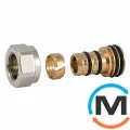 Резьбовое соединение Schlosser GW M22x1,5 x 16x2 mm PEX никелированное, фото 