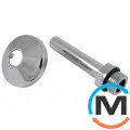 Соединительная трубка Schlosser с розеткой GZ1/2 x 15mm Cu l=110mm хром, фото 