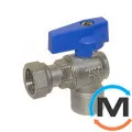 Кран кутовий Bianchi 1/2" Х 1/2" В з накидною гайкою (blue/синій), фото 