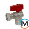 Кран кутовий Bianchi 1/2" Х 1/2" В з накидною гайкою (red/червоний), фото 
