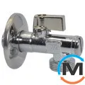 Кран кутовий з фільтром для сантехприладів Bianchi 1/2" х 3/4" (алюмінієва ручка), фото 