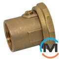 Штуцер із кульовим краном для насосу Bianchi 1 1/2" х 1", фото 