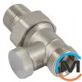 Клапан зворотного потоку Schlosser нікельований прямий DN15 GZ 1/2" x M22x1,5, фото 