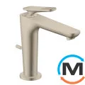 Смеситель для умывальника Axor Citterio C 125 Cubic cut CoolStart с дон.клап. pop-up Brushed Nickel, фото 