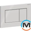 Клавиша смыва Geberit Sigma01 Square двойной смыв пластик хром глянцевый, фото 