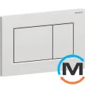 Клавиша смыва Geberit Sigma01 Square двойной смыв пластик хром матовый, фото 