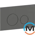 Клавиша смыва Geberit Sigma40 Square нерж.сталь матовая черный хром, фото 