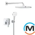 Душевая система Grohe Cubeo скрытого монтажа с Tempesta 250 без встраиваемой части Smart Box хром, фото 